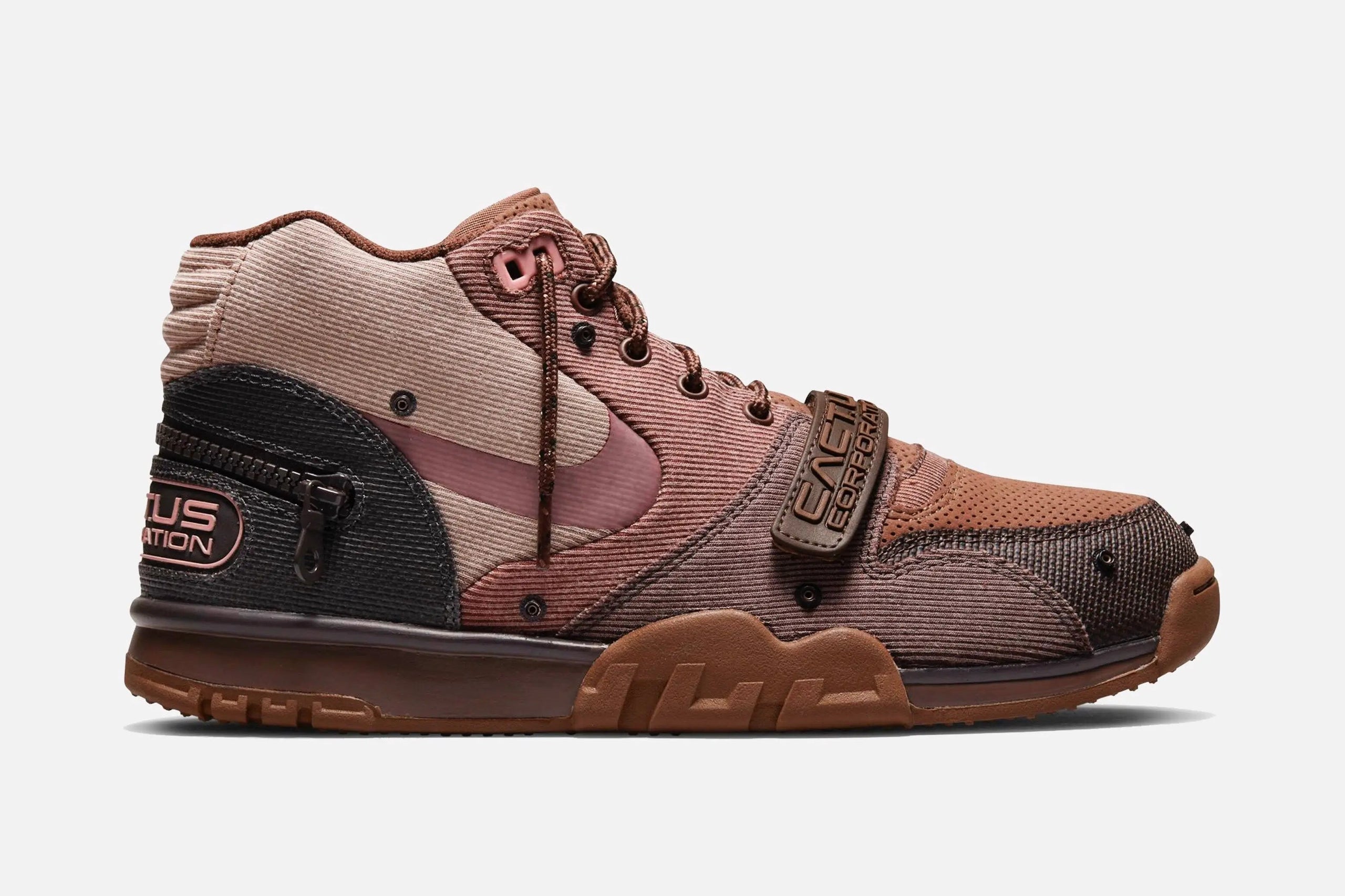 Nike Air Trainer 1 X Cactus Jack (Lt Chocolate/Rust Pink-Archaeo Brown) - Patta