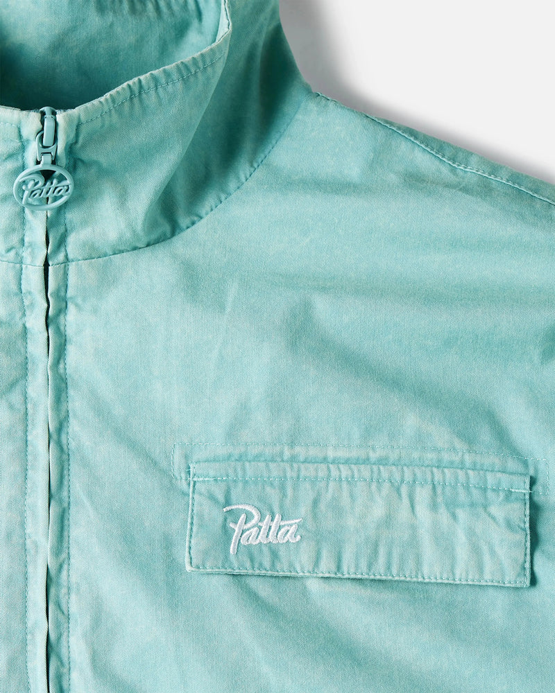 Patta Acid Washed Track Jacket (Blue Radiance) Patta
