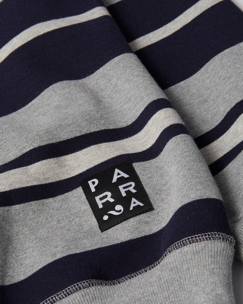 By Parra Sweatstriped crew neck sweatshirt (heather grey) By Parra