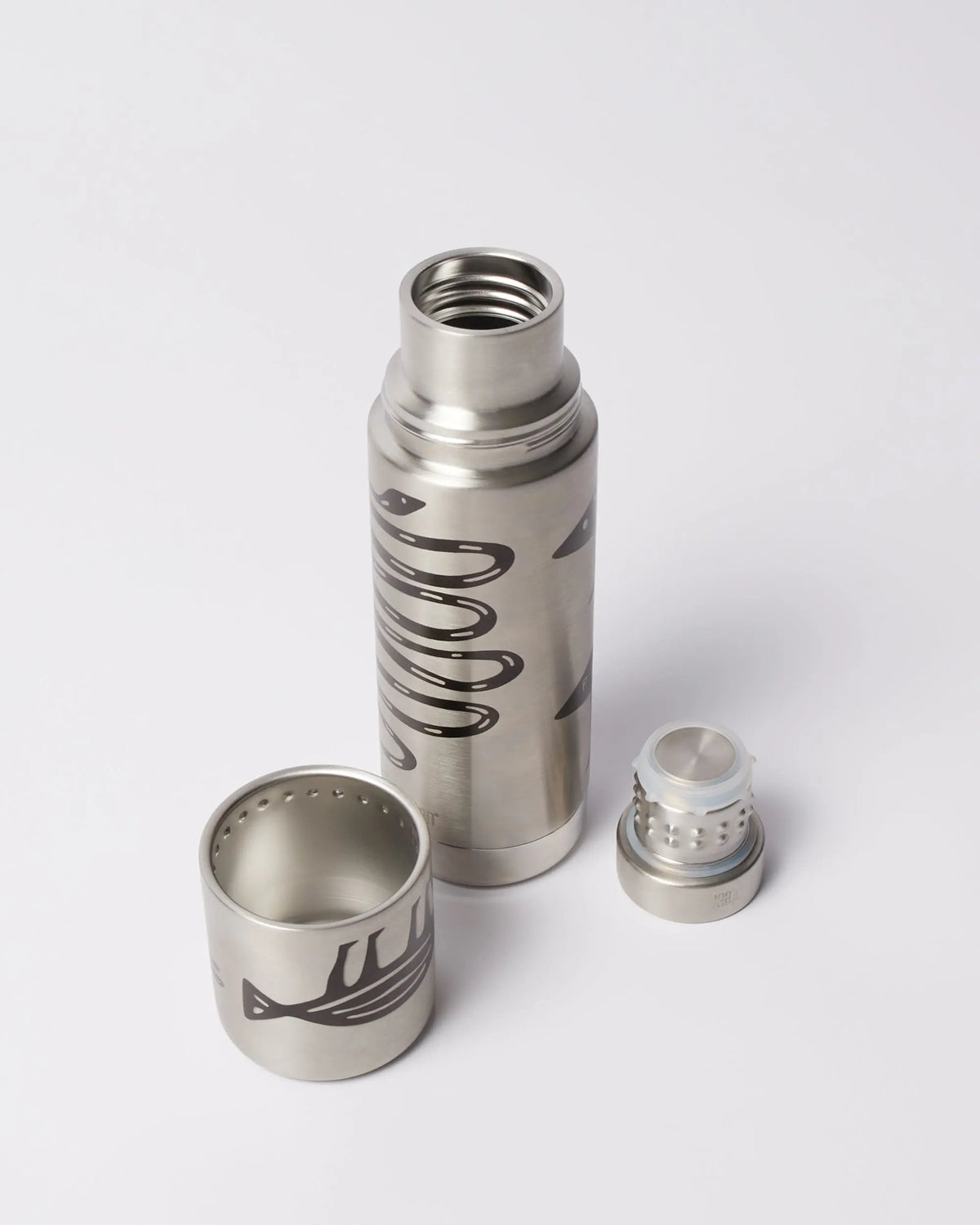 By Parra Snakes and darwin Klean Kanteen bottle (Brushed) By Parra