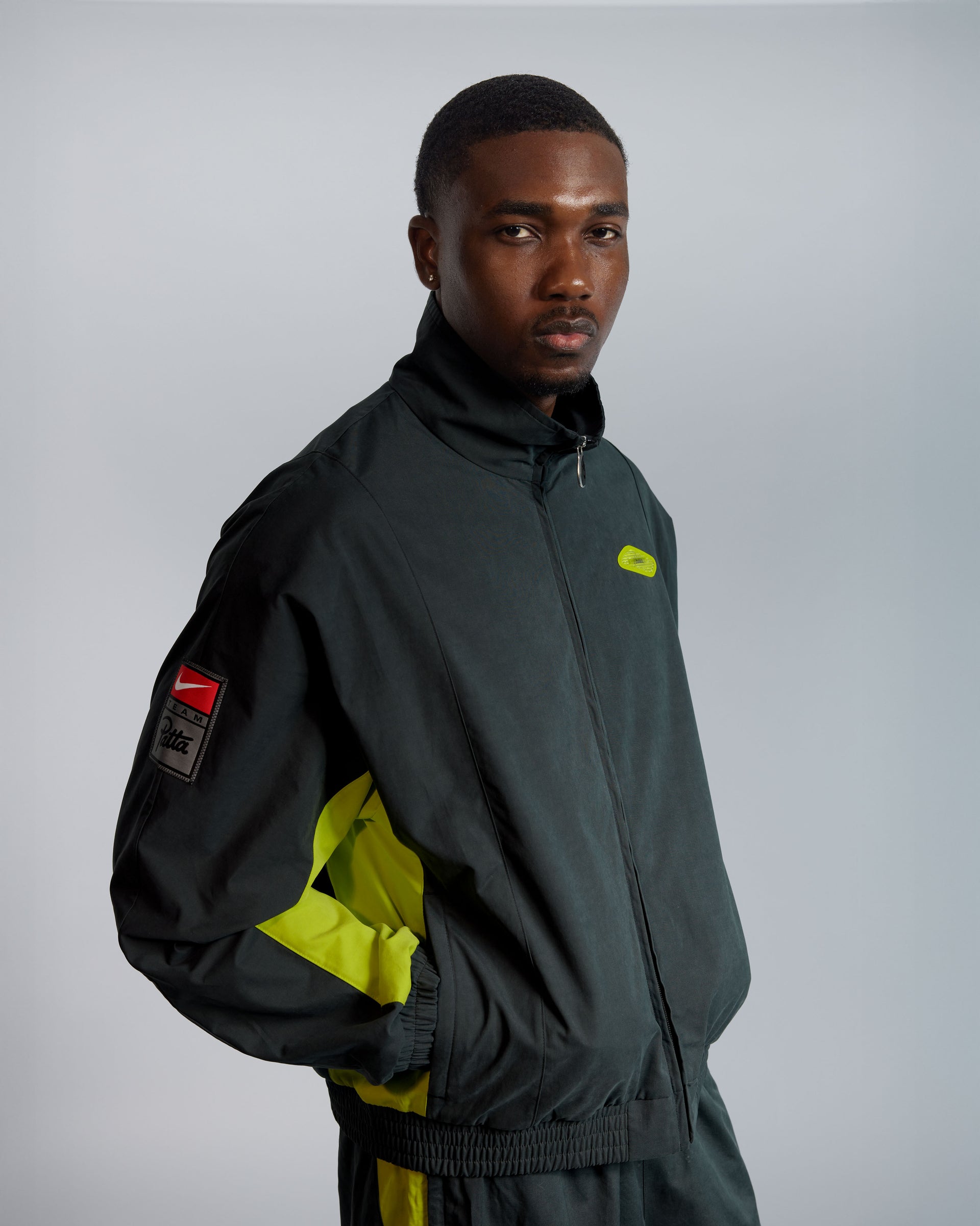 Patta x Nike NRG Track Jacket (Black/Cyber)