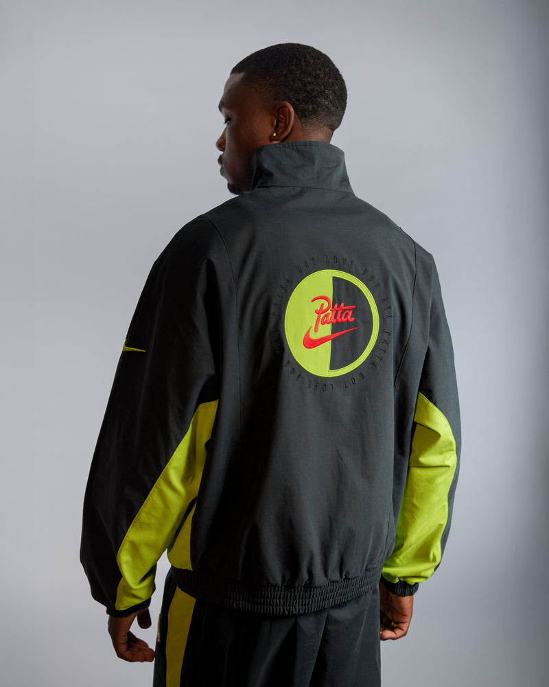Patta x Nike NRG Track Jacket (Black/Cyber)