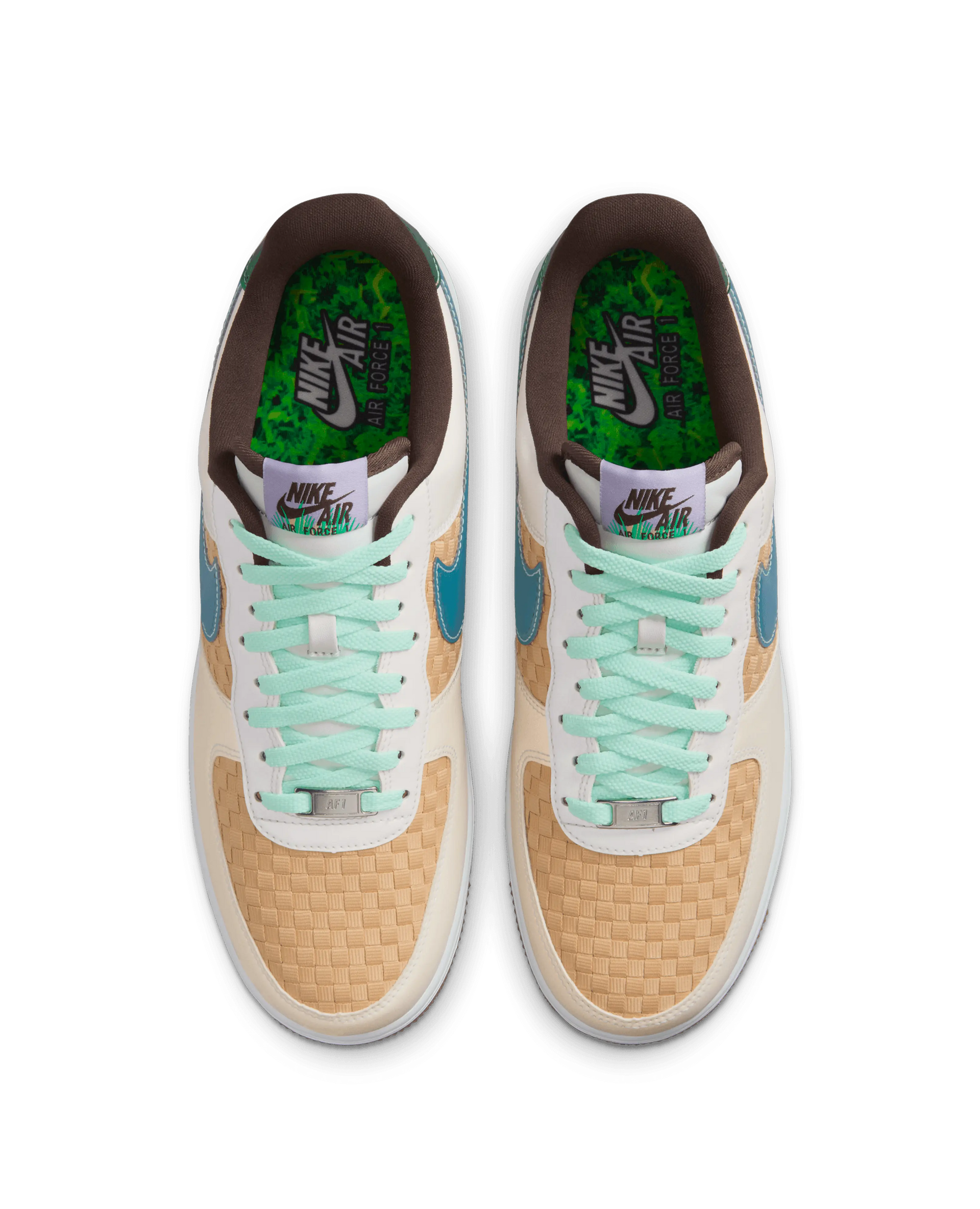 Nike Air Force 1 Retro (Summit White/Glacier Blue-Mint Foam) Nike