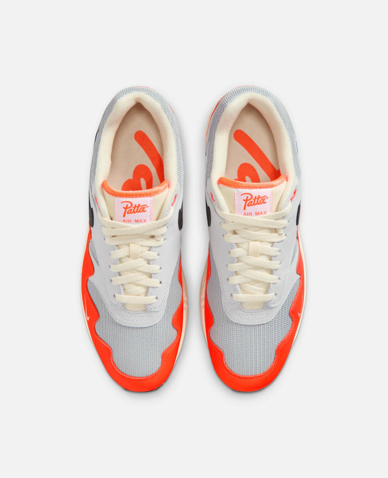 Patta x Nike Air Max 1 (Hyper Crimson/Black-Pure Platinum) Patta x Nike