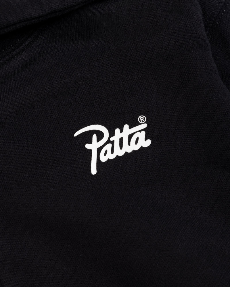 Patta Kids Zip-Up Hooded Sweater (Black)