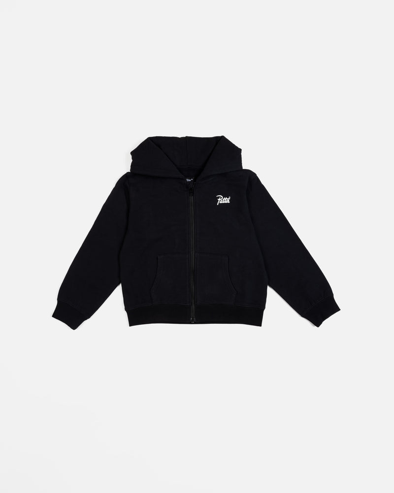 Patta Kids Zip-Up Hooded Sweater (Black)