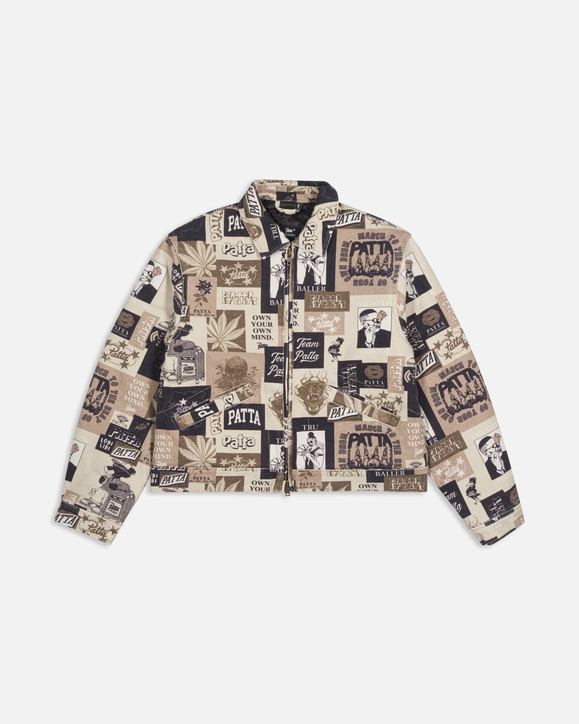 Patta Collage Insulated Canvas Jacket (Multi) Patta