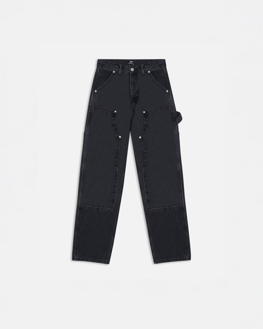 Patta Double Knee Denim Pants (Black Denim)