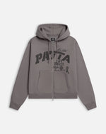 Patta Off Beat Zip Up Hooded Sweater (Brushed Nickel) Patta