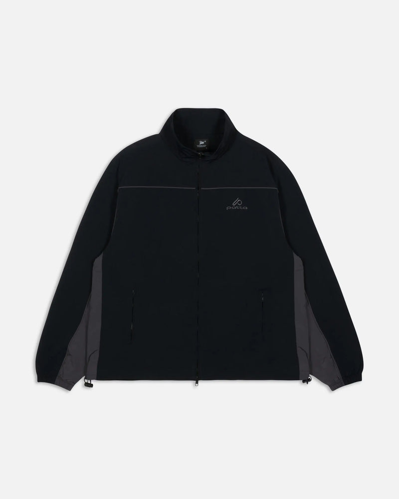 Patta Panelled Track Top (Black) Patta