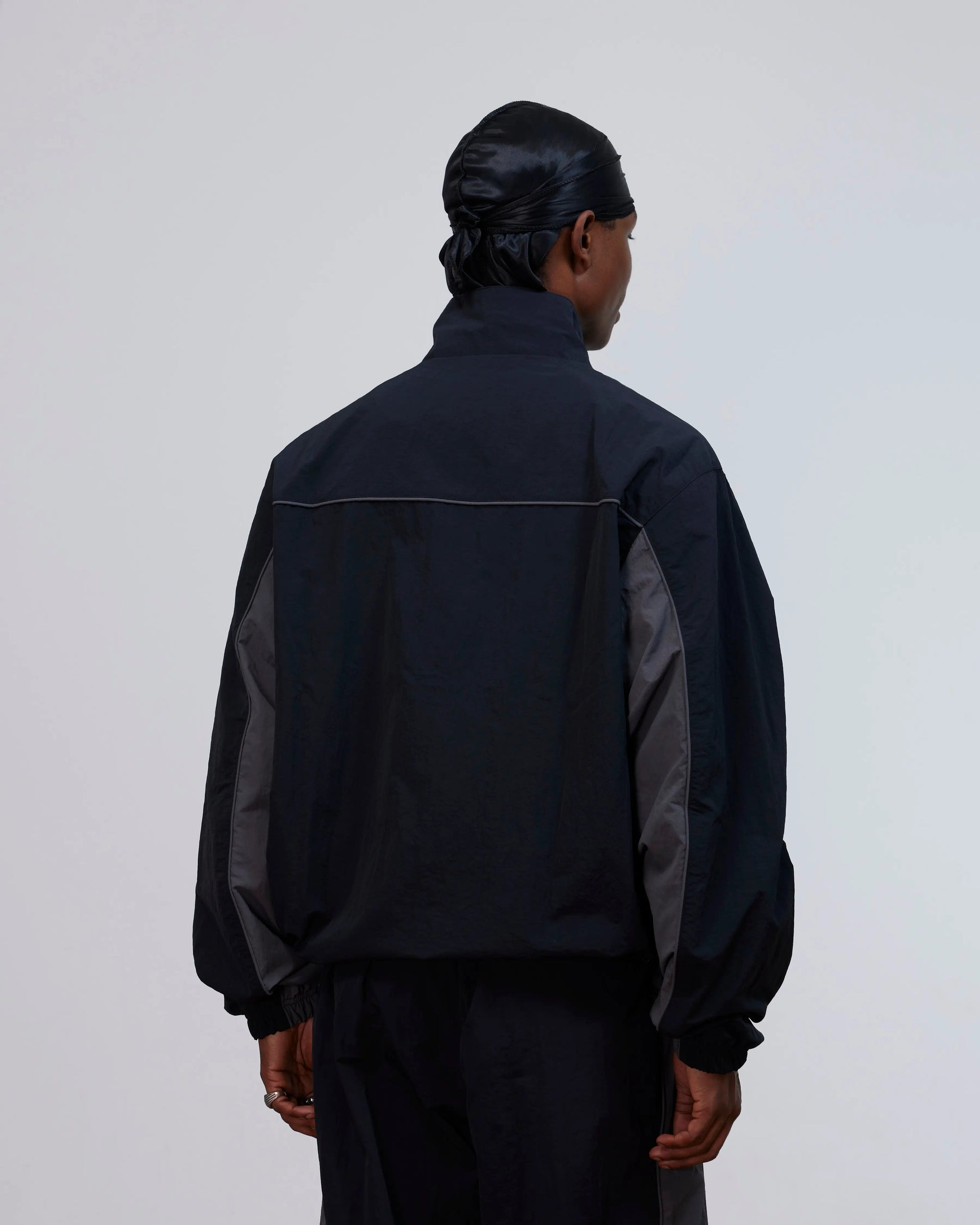 Patta Panelled Track Top (Black) Patta