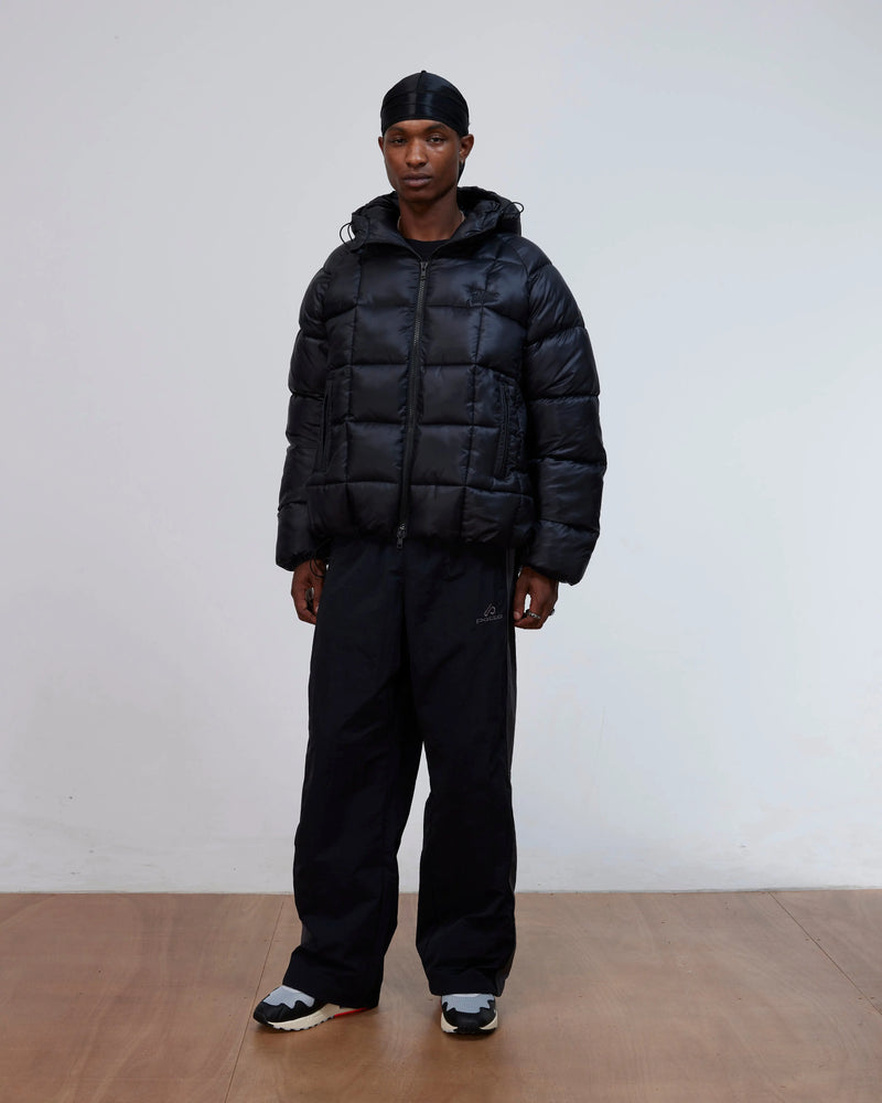 Patta Square Quilted Puffer Jacket (Black) Patta