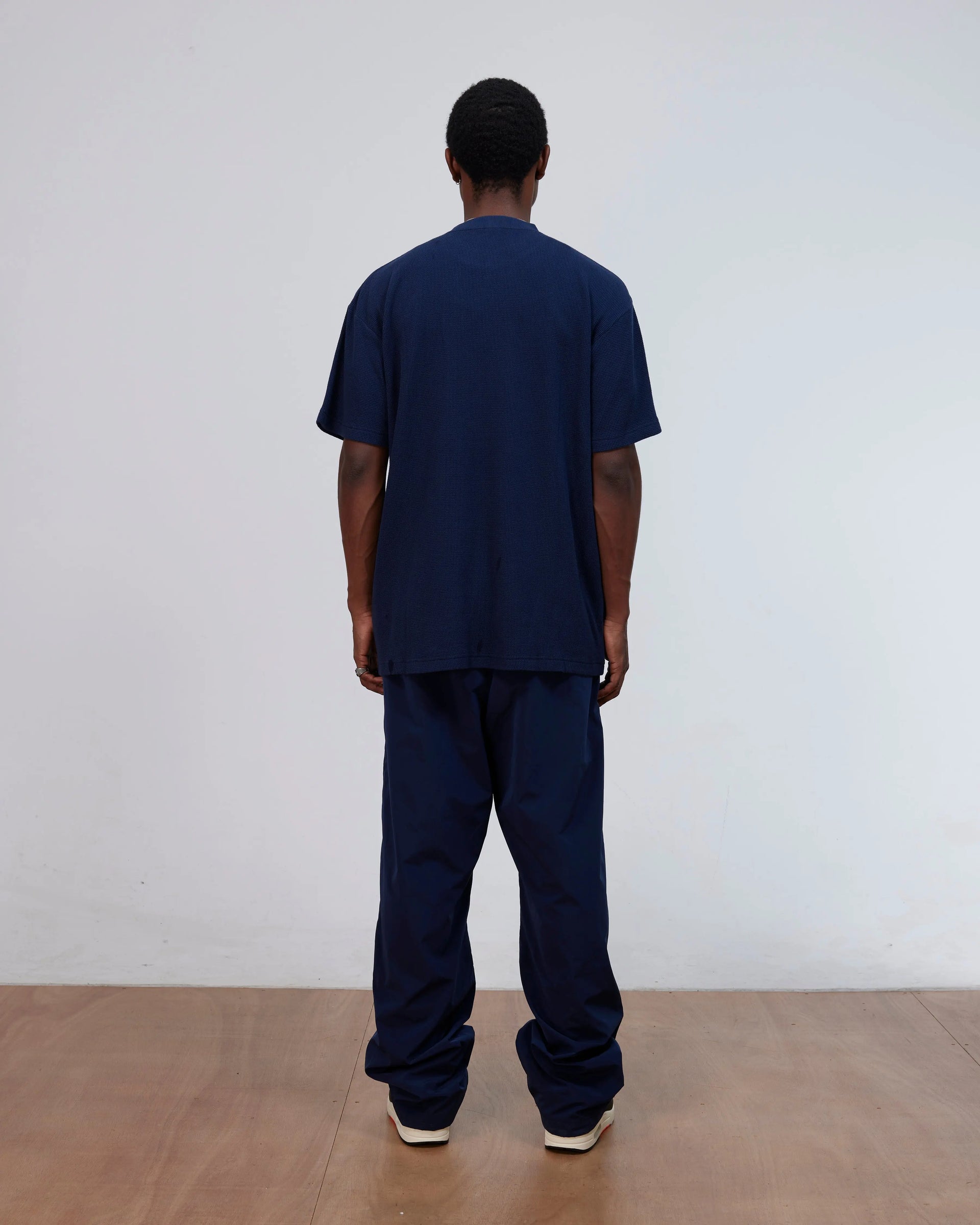 Patta Waffle Script Logo T-Shirt (Black Iris) Patta