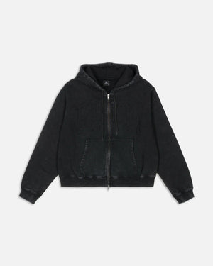 Patta Loopback Logo Zip Hooded Sweater (Moonless Night) Patta