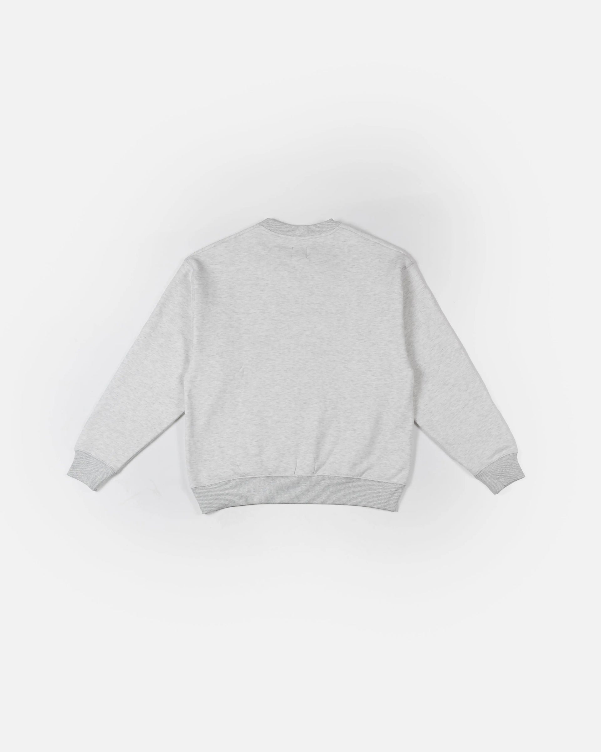 Patta Arc Logo Crewneck Sweater (Light Melange Grey) Patta