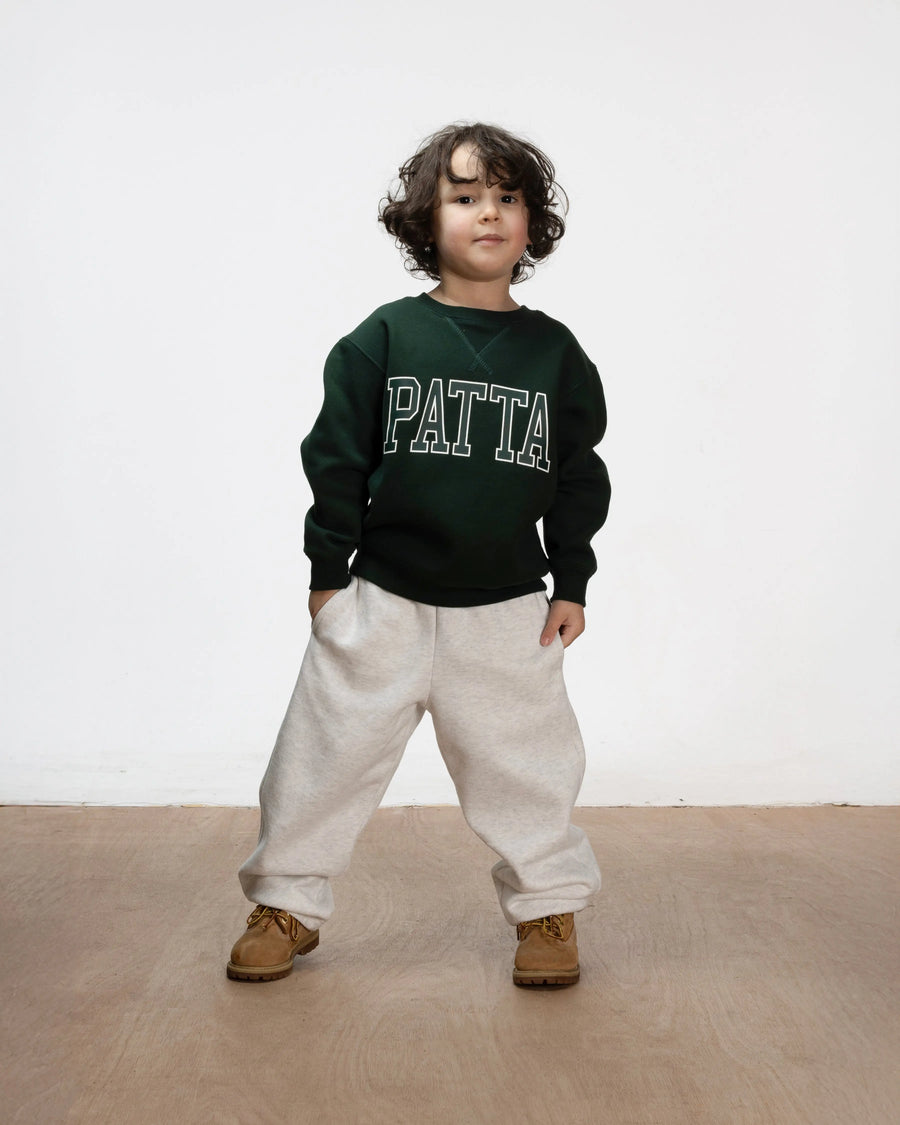 Patta Kids Arc Logo Crewneck Sweater (Pine Grove) Patta