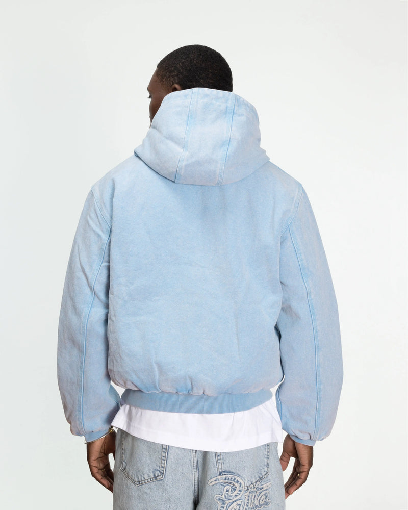 Patta Peace Canvas Hooded Jacket (Light Blue Denim) Patta