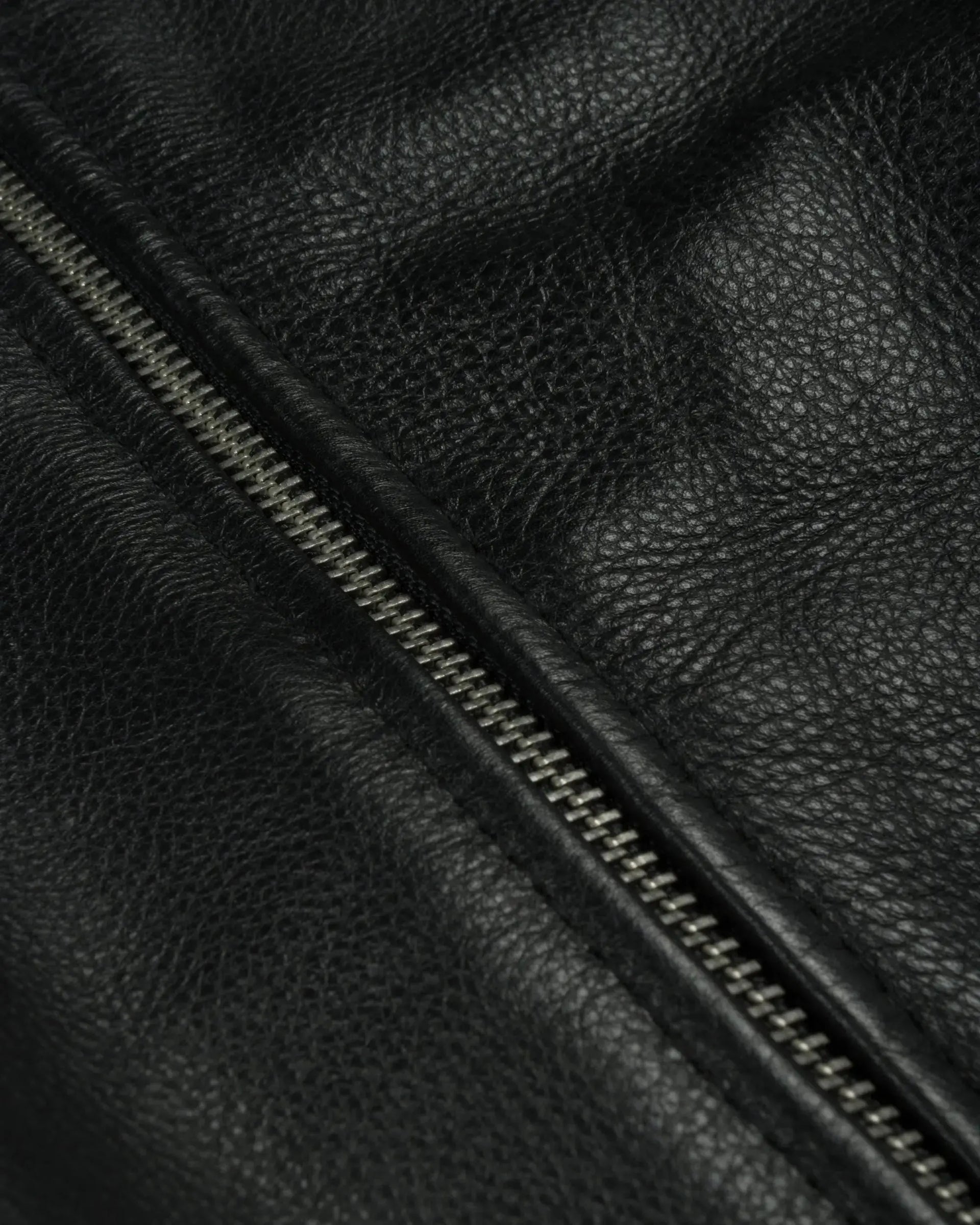 Patta Leather Bomber Jacket (Black) Patta