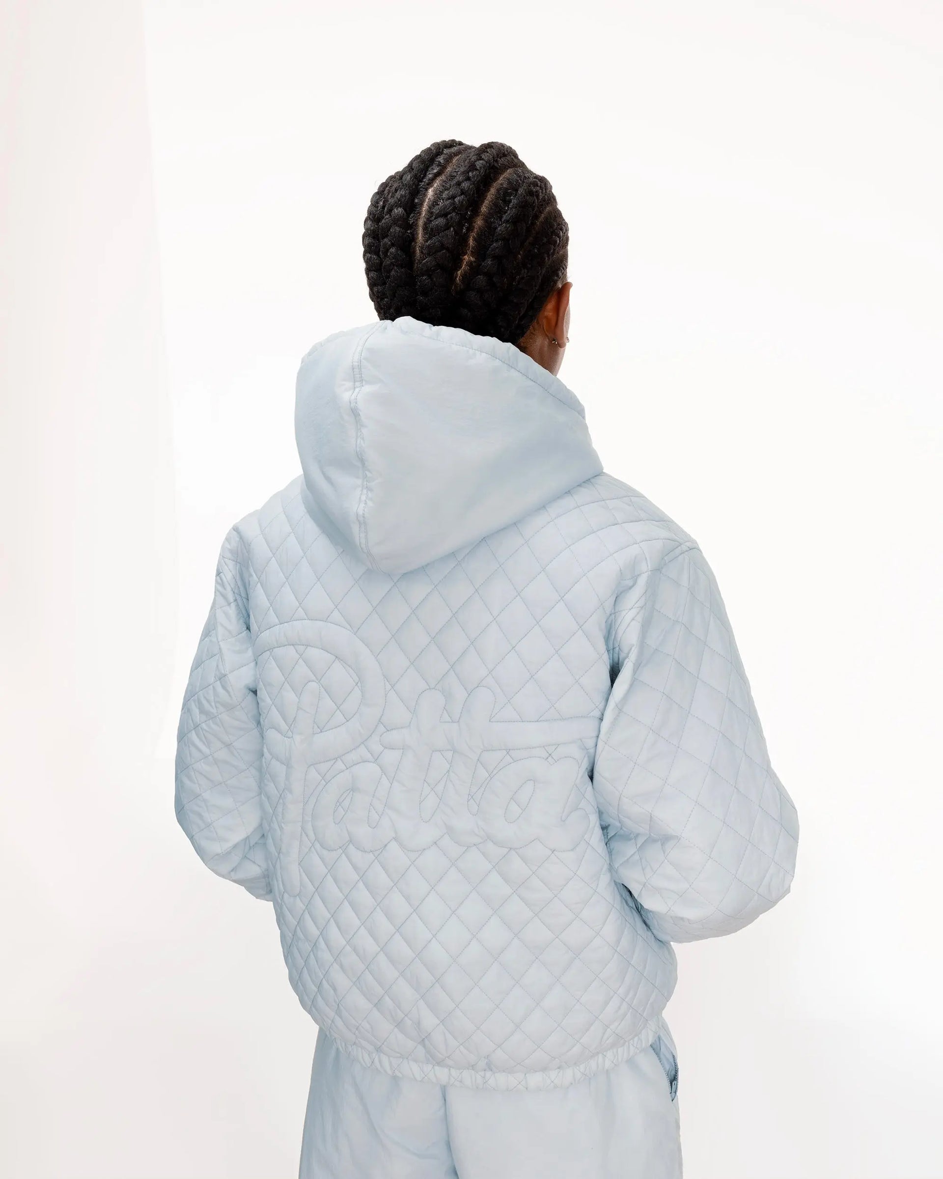 Patta Insulated Quilted Hooded Jacket (Gray Dawn) Patta