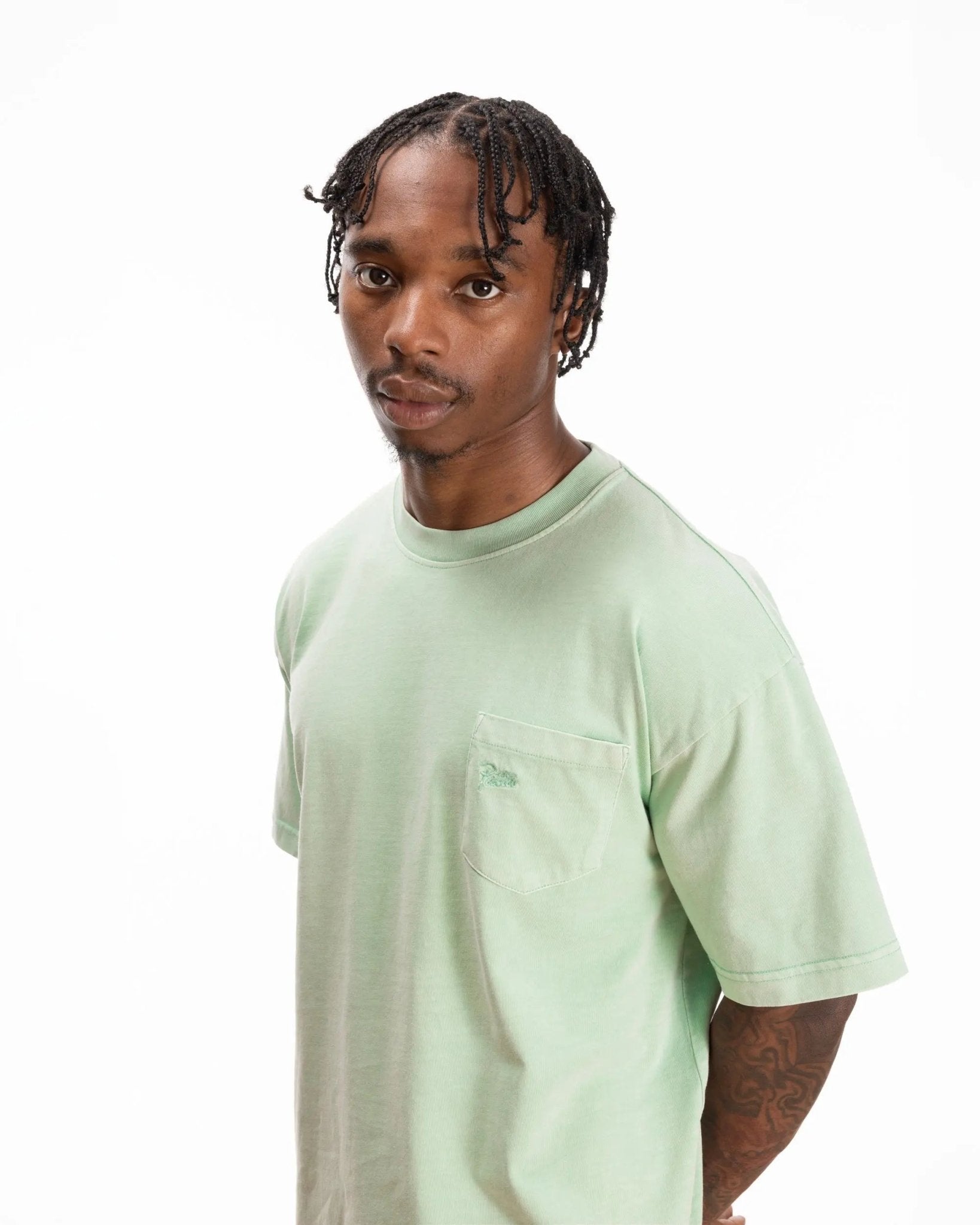 Patta Basic Washed Pocket T-Shirt (Silt Green) - Patta