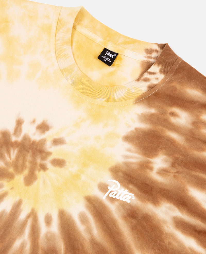 Patta Tie Dye Swirl T-Shirt (Tapioca) Patta